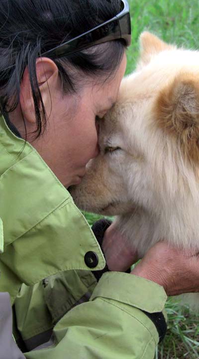 Marina Schark mit Hunden